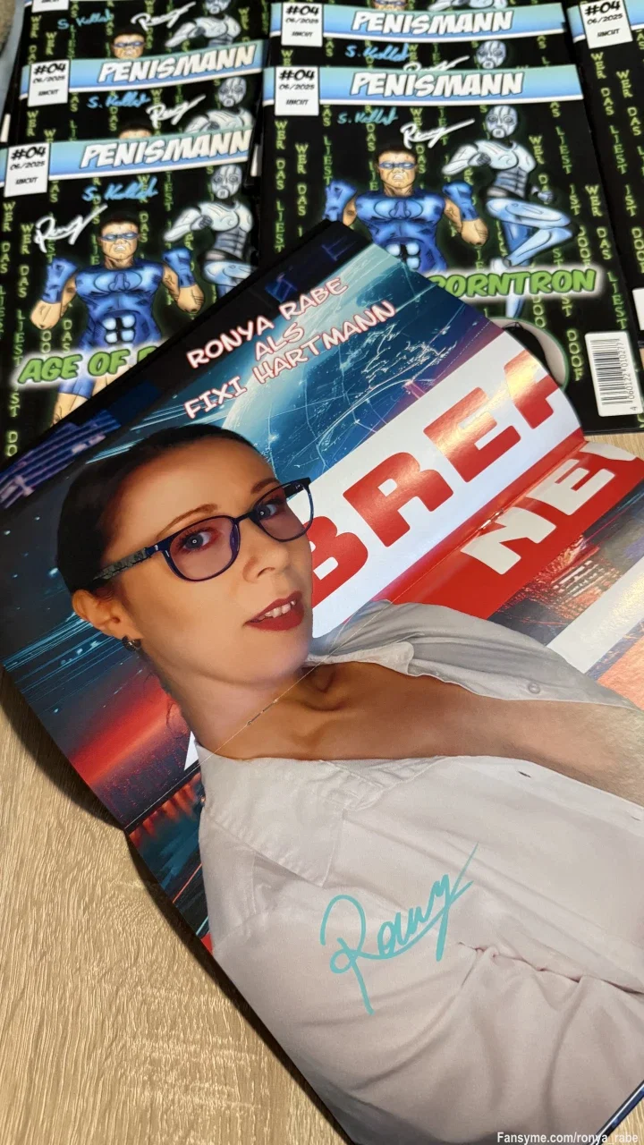 Kennt ihr schon den Penismann? Dieser Superheld rettet in seinen Comics regelmäßig die Welt mit Hilfe seines harten Schwanzes. 
Ich durfte in die Rolle der hübschen Reporterin Fixi Hartmann schlüpfen und bin in der kommenden Ausgabe auf einem Poster mit dabei 😊
Weitere Infos, wie ihr an ein signiertes Exemplar kommt, erfahrt ihr in Kürze hier und auf meinem Insta❤️