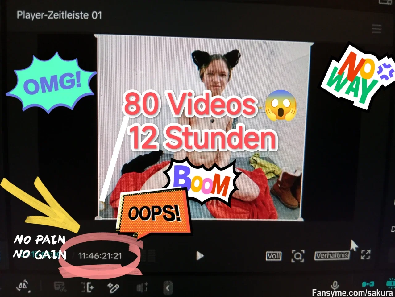 Einen guten Abend wünsche ich dir 
 Nur noch wenige Stunden dann sind meine Uploads abgeschlossen. Warum es solange dauert . Naja ich produzieren keine Clips . Jedes Video geht 10-30 Minuten (weniger Ausnahmen mit 5) . Ich habe insgesamt fast 12 Stunden Material auf Lager und erstelle täglich neue Inhalte ❤️ 😺 Hier ist für jeden was dabei . Einzige Red flag (KV) zudem biete ich wunsch Videos in 4k und Fotos in HQ an 😺 einfach anschreiben