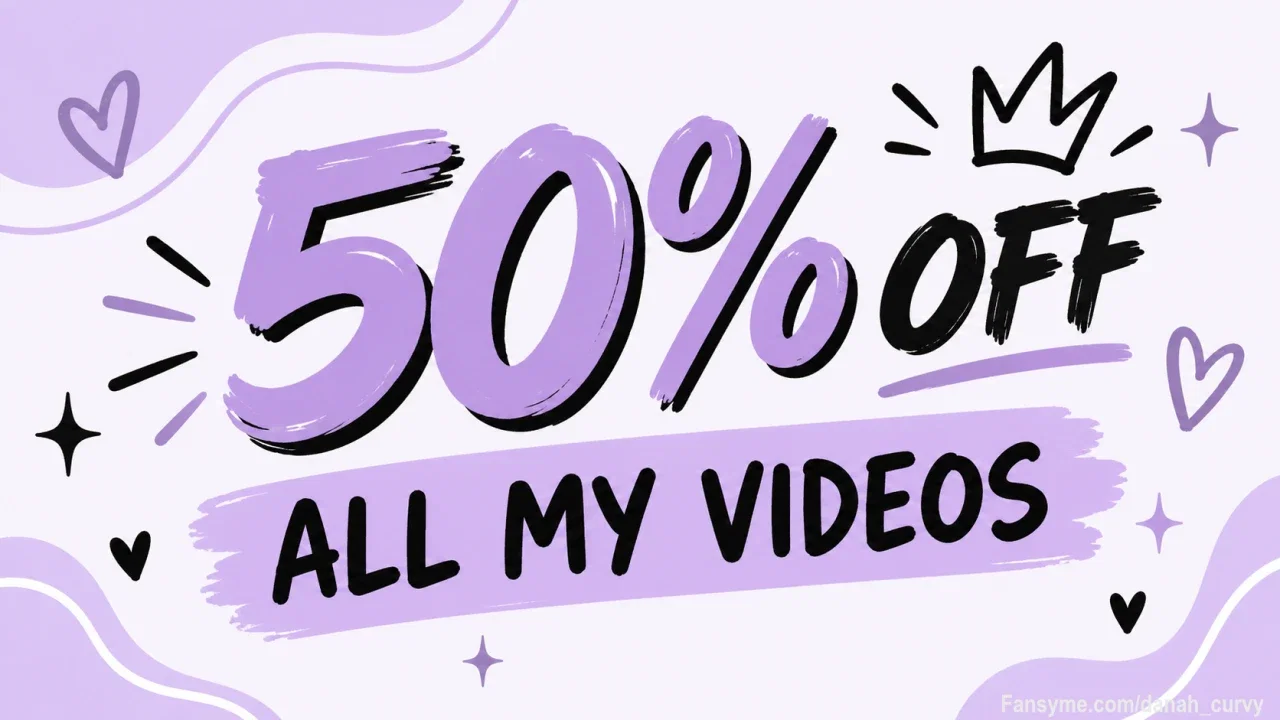 ✨50% off all my videos for the next 24 hours⌛️

💌Send me a private message to buy the ones that appeal to you the most🎁