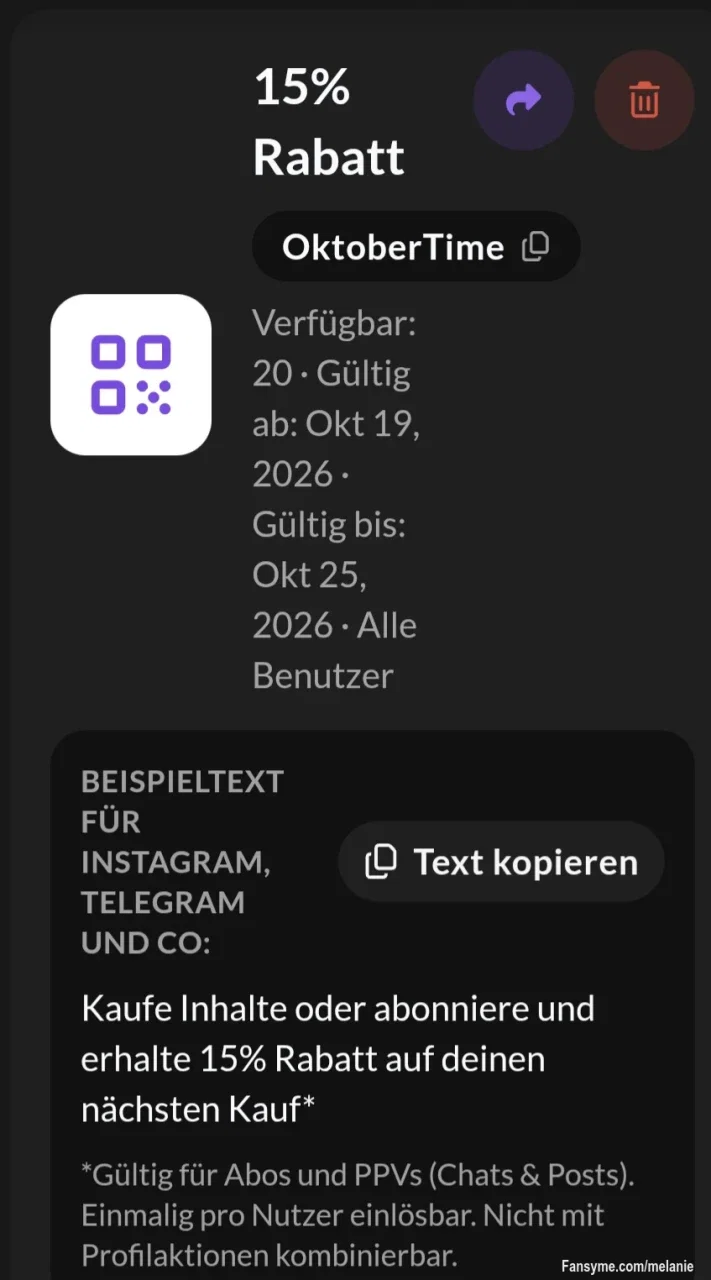 Ich habe tolle Neuigkeiten für dich, jetzt  bekommst du jeder wo ein Abo abschliest bekommt  ein Rabatt  und zahlt  statt 12 €  nur 8€ worauf wartest du  schlagt zu hier zeige ich alles wo ich wo anderst nicht zeigen darf 😘